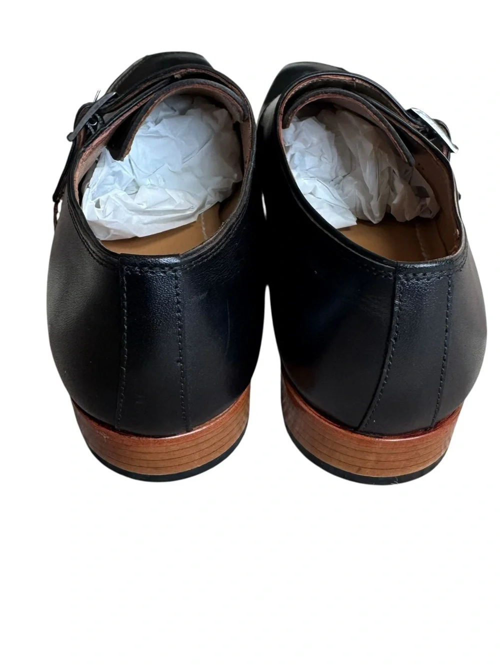NEW! Vinci The Hagrid Black Single Monk Strap Handmade Men Shoes 44EU (10.5/11)
